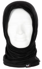 Bandană Multifuncțională Merino Lite Negru FoxOutdoor - Elastic, Uscare Rapidă