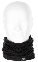Bandană Multifuncțională Merino Lite Negru FoxOutdoor - Elastic, Uscare Rapidă