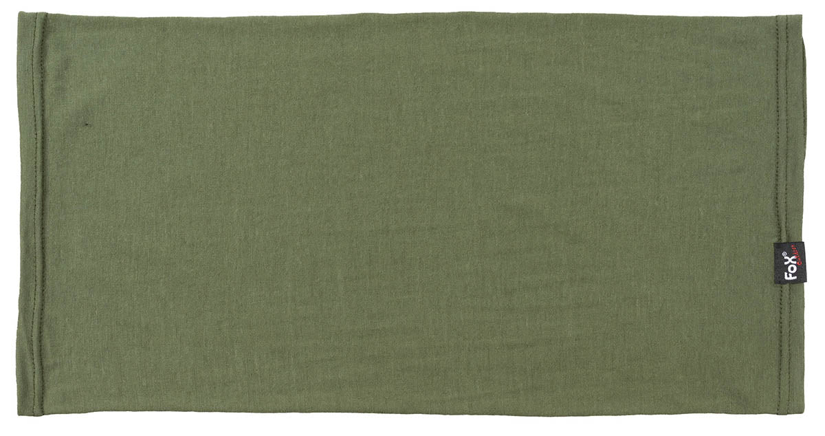 Bandană Multifuncțională Merino Lite Verde Oliv FoxOutdoor - Elastic, Uscare Rapidă