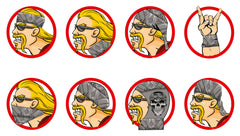 Bandană Multifuncțională Old Skool Lethal Threat - Protecție Stilată