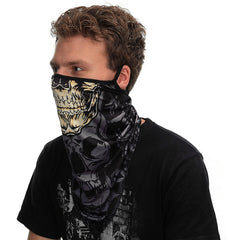 Bandană Multifuncțională Skull Galben 10 - Protecție & Confort Superior