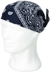 Bandana Paisley Albastru-Alb MFH - 55x55 cm, 100% Bumbac