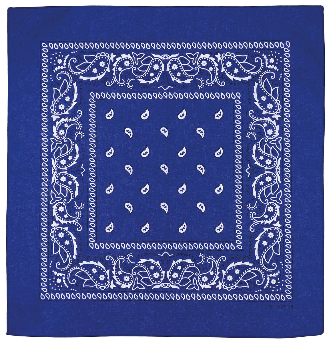 Bandană Paisley Albastru MFH - 100% Bumbac, 55x55 cm
