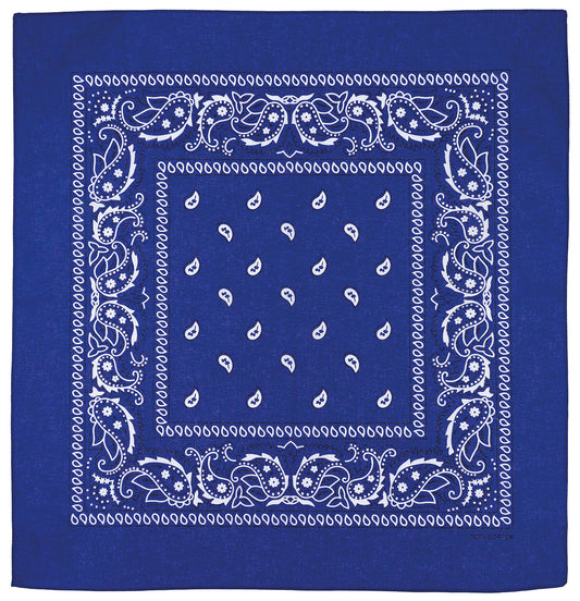 Bandană Paisley Albastru MFH - 100% Bumbac, 55x55 cm