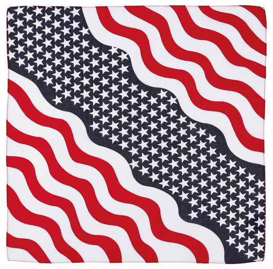 Bandană Stars and Stripes MFH - Bumbac 100%, 55x55 cm