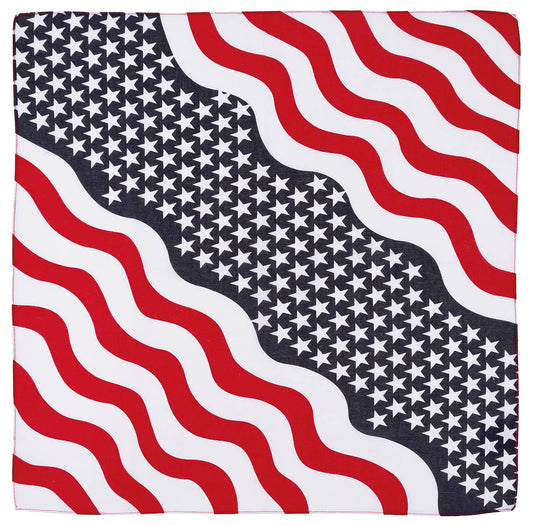 Bandană Stars and Stripes MFH - Bumbac 100%, 55x55 cm