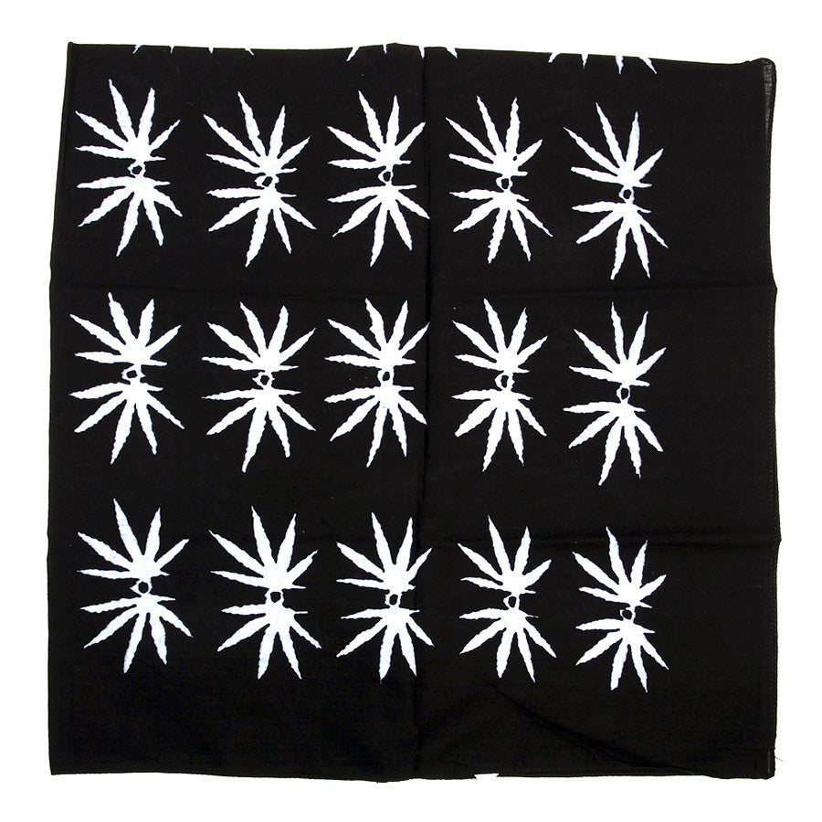 Bandană Wietblad #151 - Negru/Alb | Bumbac 100%, 95x95cm
