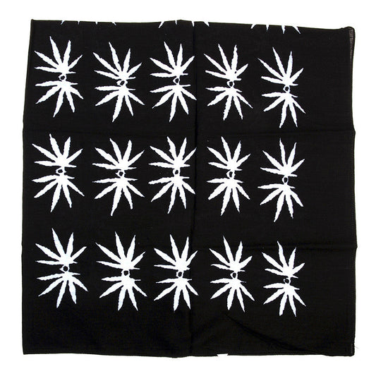 Bandană Wietblad #151 - Negru/Alb | Bumbac 100%, 95x95cm