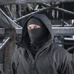 Banderană Tubulară Anatomică M-Tac Polartec - Neagră cu Șnur