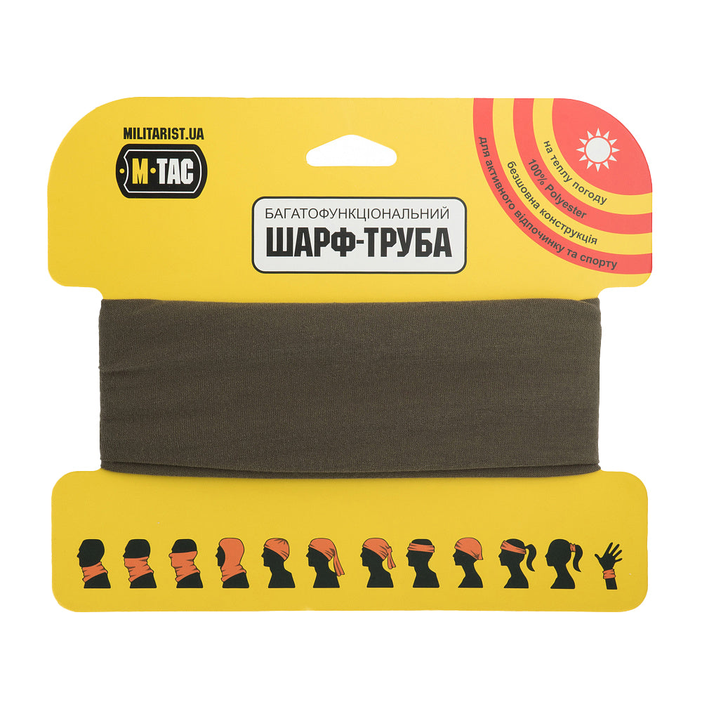Banderană Tubulară M-Tac Lightweight Tube Scarf - Olive