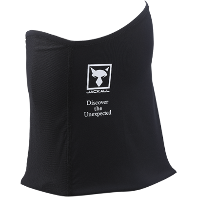 Banderană Buff Cool Touch Solid Black Jackall - Respirabilă, Protecție UV