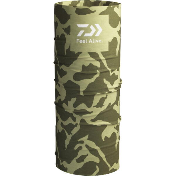 Banderană Buff Green Camo DAIWA - Protecție Soare, Versatilitate