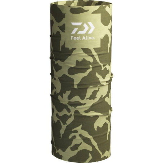 Banderană Buff Green Camo DAIWA - Protecție Soare, Versatilitate