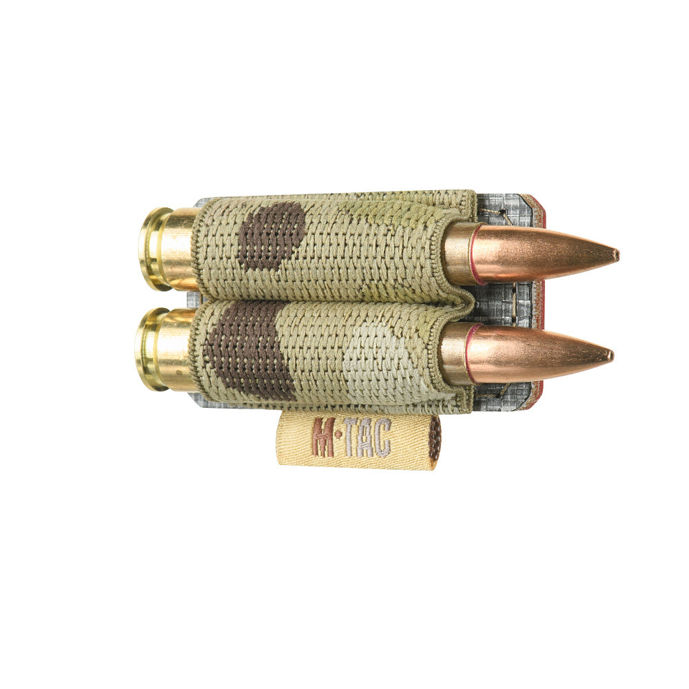 Bandolier M-Tac cu Velcro pentru 2 Cartușe .308 - Multicam