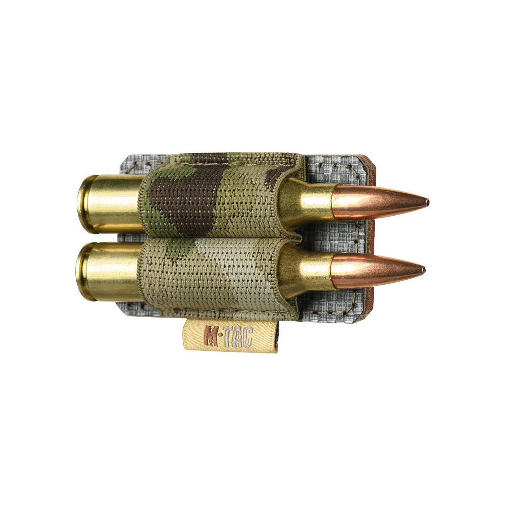 Bandolier M-Tac cu Velcro pentru 2 Cartușe Cal .338 - Multicam