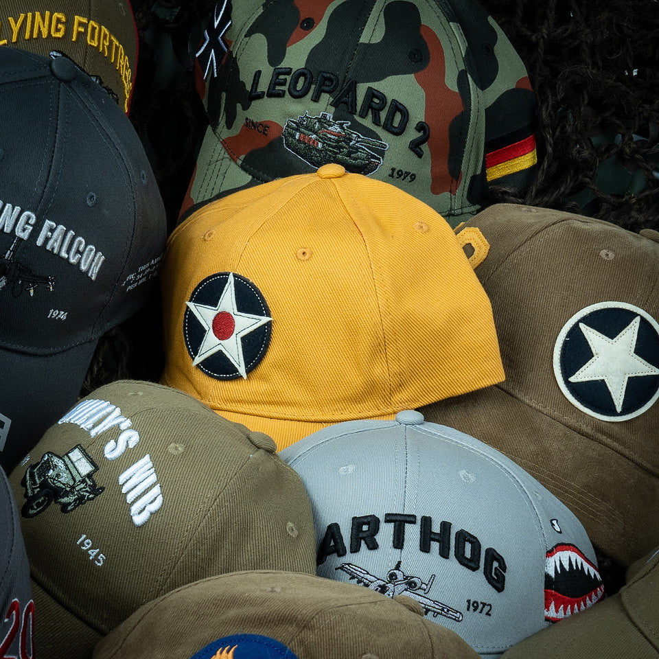 Baseball Cap Brushed USAAC Galben - Spirit Aerian Legendar