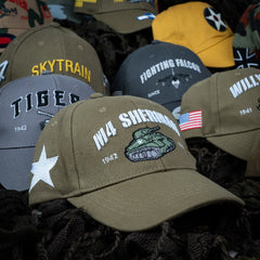 Baseball Cap M4 Sherman Tank Verde - Îmbrățișează Legenda Americană