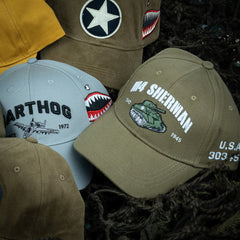 Baseball Cap M4 Sherman Tank Verde - Îmbrățișează Legenda Americană