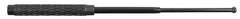 Baston Extensibil Metalic Negru MFH - 3 segmente, Mâner PVC antiderapant