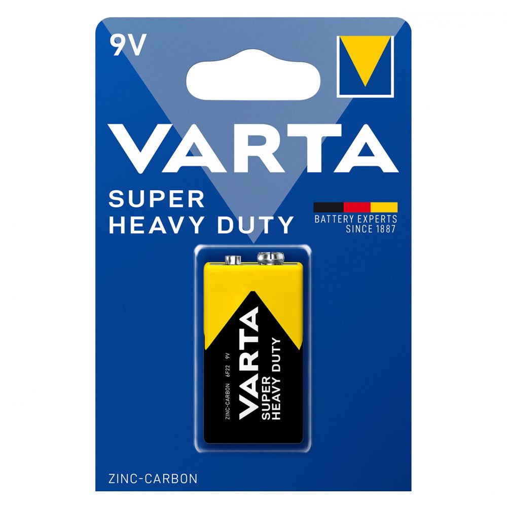 Baterie 9V 6F22 Varta Super Heavy Duty - Durabilitate Fiabilă - 2