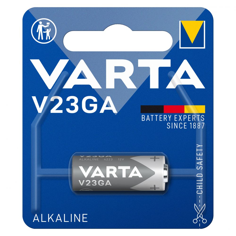 Baterie A23 12V Varta - Alcalina, Blister 1 buc, Durata Lunga - 2