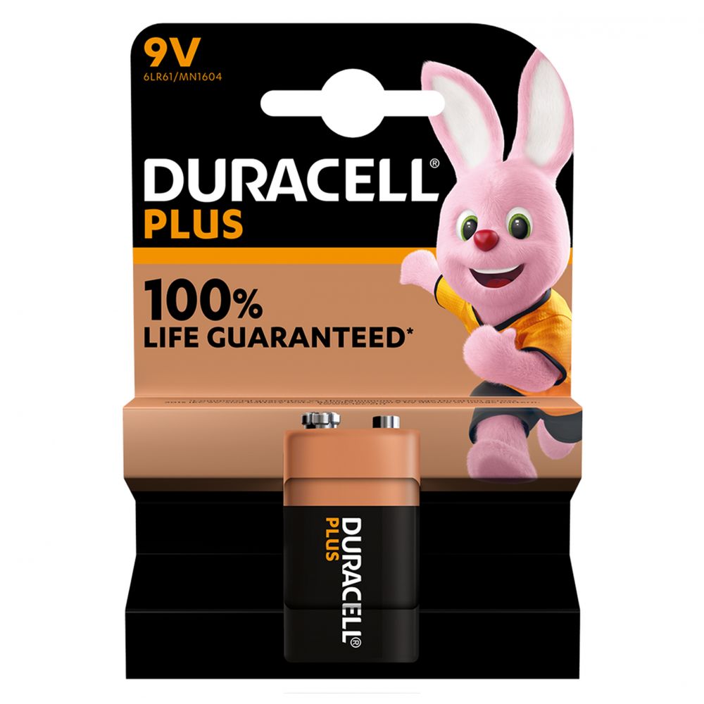 Baterie Alcalină 9V 6F22 Duracell - Putere De Lungă Durată - 2