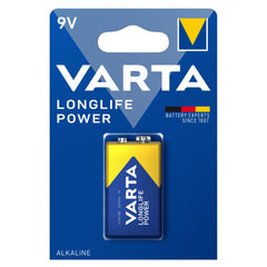 Baterie Alcalina 9V 6LR61 Varta - Putere Durabila, Blister 1 - 2