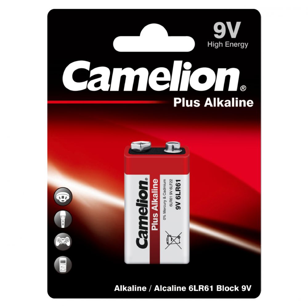 Baterie Alcalină 9V Camelion PLUS - Putere Fiabilă pentru Dispozitivele Tale - 2