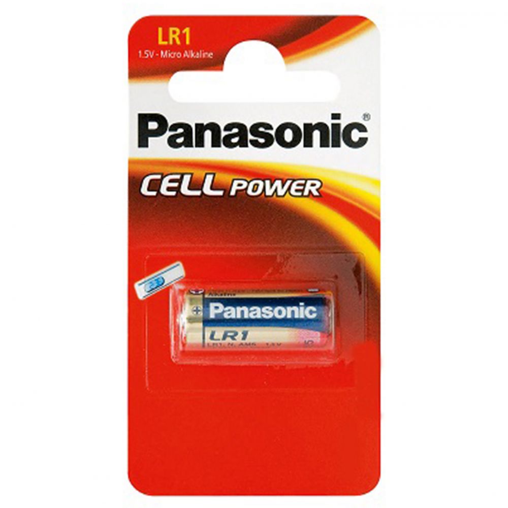Baterie Alcalină N LR1 1.5V Panasonic - Energie Fiabilă, Blister 1 - 2