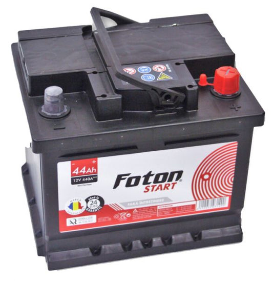 Baterie Auto 12V 44Ah Foton Start - Pornire 440A, Borna+ Dreapta - 2