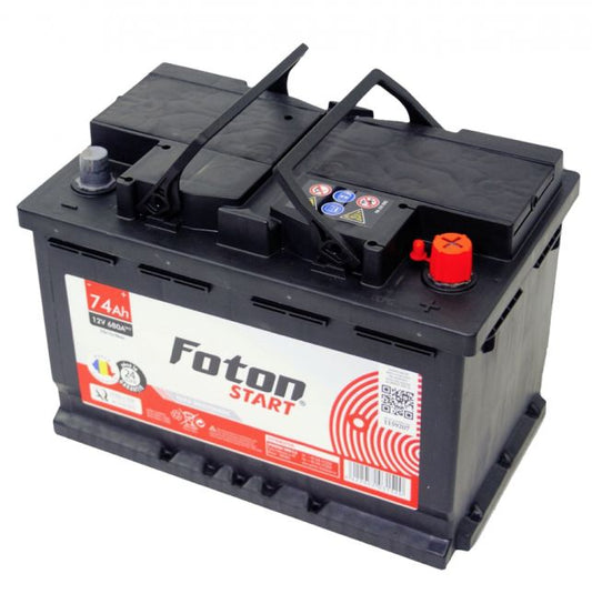 Baterie Auto 12V 74Ah Foton Start - Pornire Puternică, Fiabilitate Sporită - 2