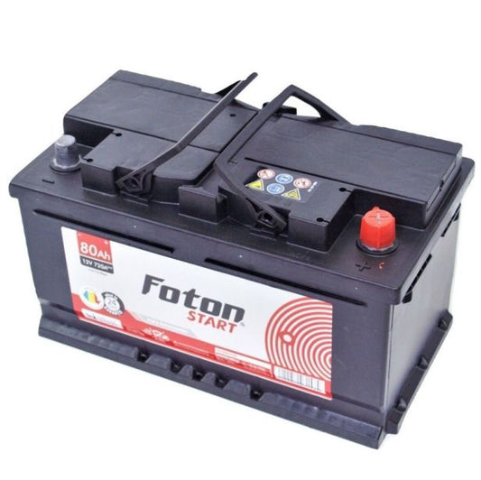 Baterie Auto 12V 80Ah 740A Foton Start - Pornire Fiabilă, Durată Lungă - 2