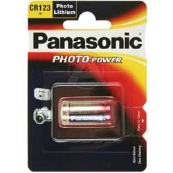 Baterie CR123A Panasonic Lithium - 3V, 1400-1600mAh
