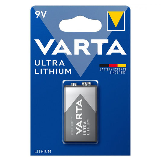 Baterie Litiu 9V Varta - Durată Lungă, Performanță Constantă, Blister 1 - 2