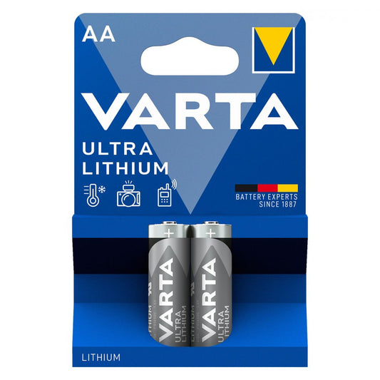 Baterie Litiu AA LR6 1.5V Varta - Performanță Durabilă, Blister 2 - 2