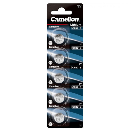 Baterie Litiu CR1216 3V Camelion - 29mAh, Blister 5 buc - 2