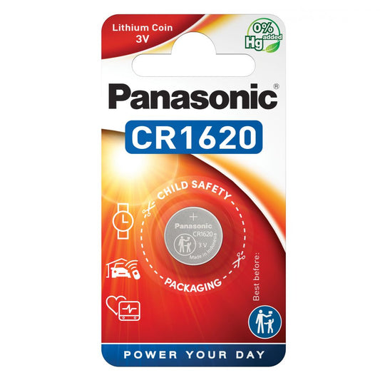 Baterie Litiu CR1620 3V 70mAh Panasonic - Durată Lungă, Fiabilitate - 2
