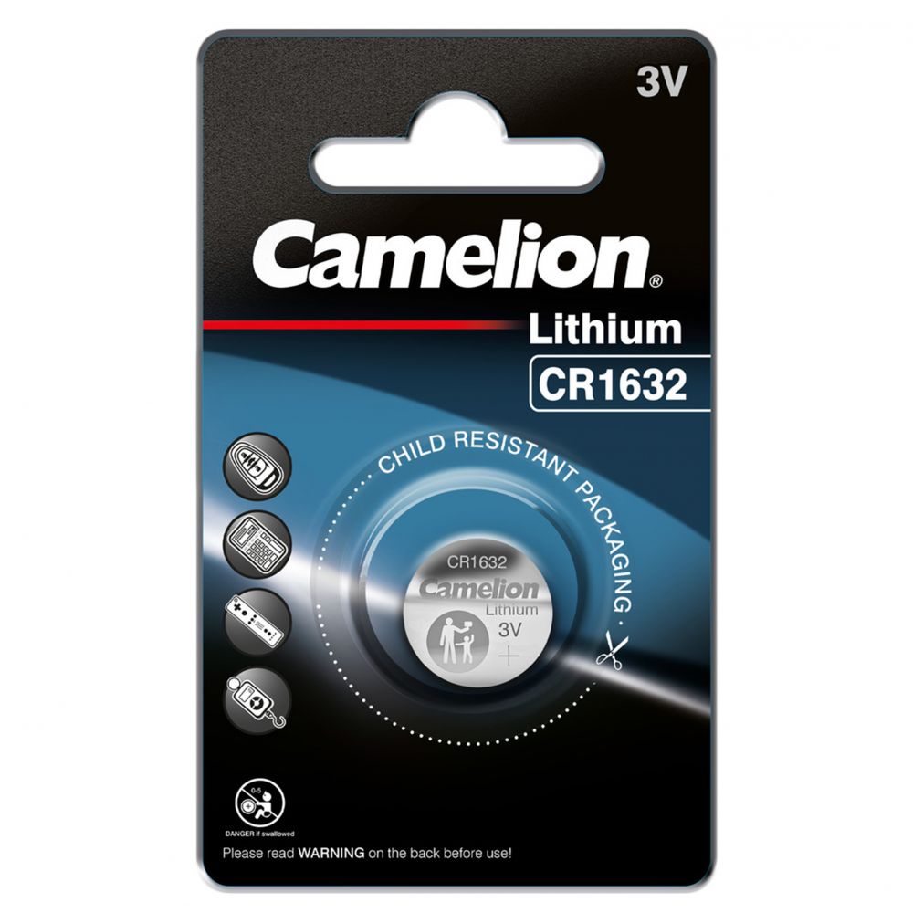 Baterie Litiu CR1632 3V Camelion - 120mAh, Blister 5 buc - 2