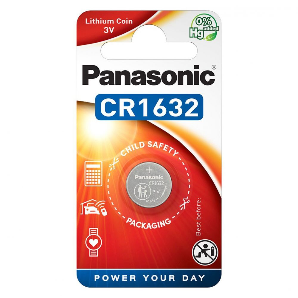 Baterie Litiu CR1632 3V Panasonic - 120mAh, Performanță Durabilă - 2