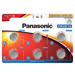 Baterie Litiu CR2016 3V Panasonic - 90mAh, Blister 6 buc - 2