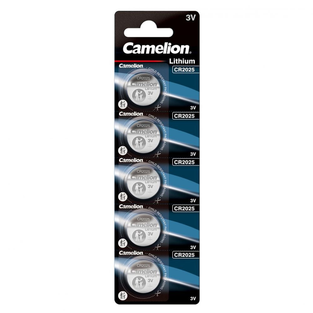 Baterie Litiu CR2025 3V Camelion - 150mAh, Blister 5 buc. - 2