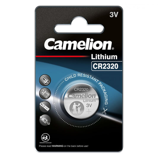 Baterie Litiu CR2320 3V Camelion - 130mAh, Compactă, Blister 1 - 2