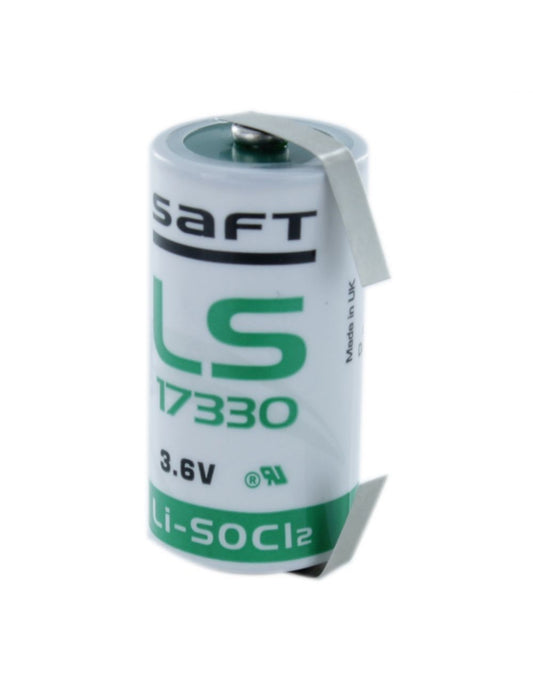 Baterie Litiu LS17330CNR Saft 3.6V - Durată Lungă, Cu Lamele - 2