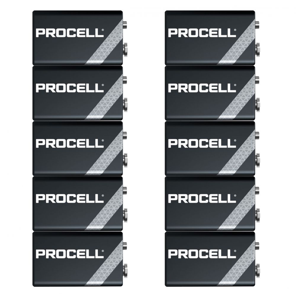 Baterii 9V Duracell Procell ECO Industrial - Cutie 10, Performanță Fiabilă - 2