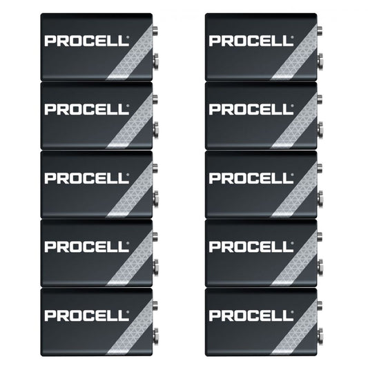 Baterii 9V Duracell Procell ECO Industrial - Cutie 10, Performanță Fiabilă - 2