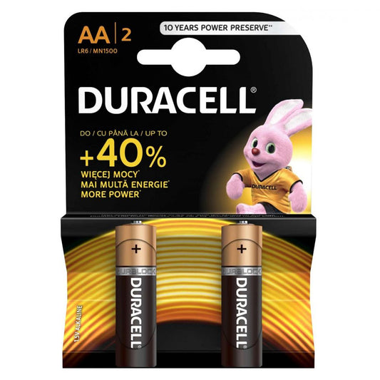 Baterii AA LR6 1.5V Duracell Blister 2 - Energie de lungă durată - 2