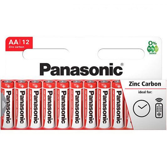 Baterii AA LR6 1.5V Panasonic Zinc - Performanță Fiabilă, Cutie 12 - 2