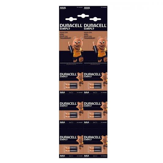 Baterii AAA LR3 1.5V Duracell - Blister 20 Buc, Putere Durabilă - 2