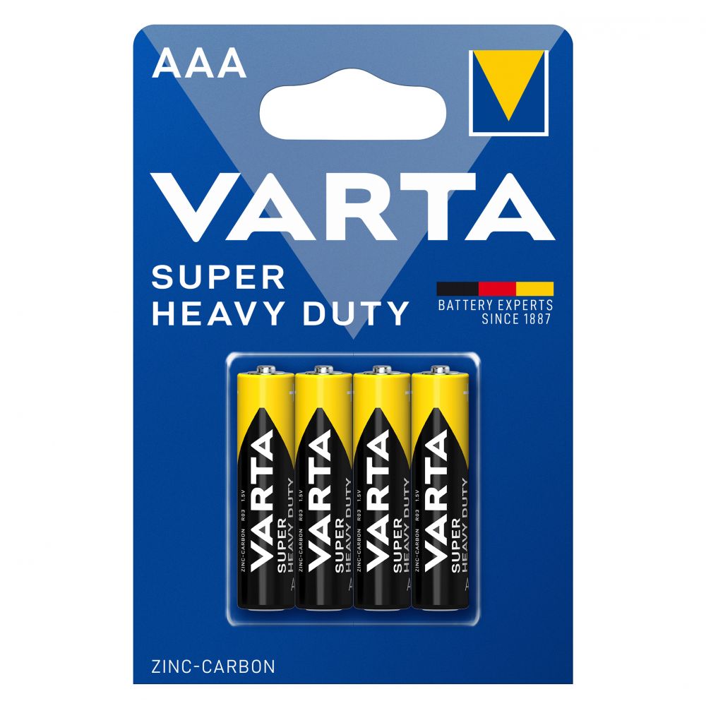 Baterii AAA LR3 1.5V Varta Super Heavy Duty - Blister 4 buc - 2