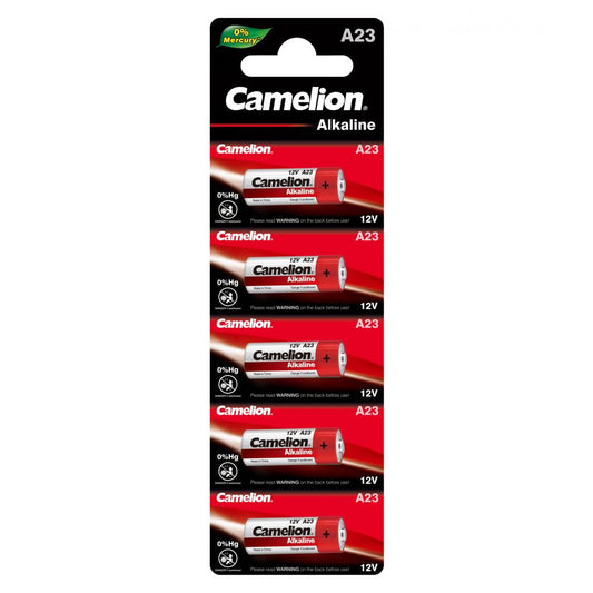 Baterii Alcaline A23 12V Camelion - Set 5 buc, Durată Lungă - 2